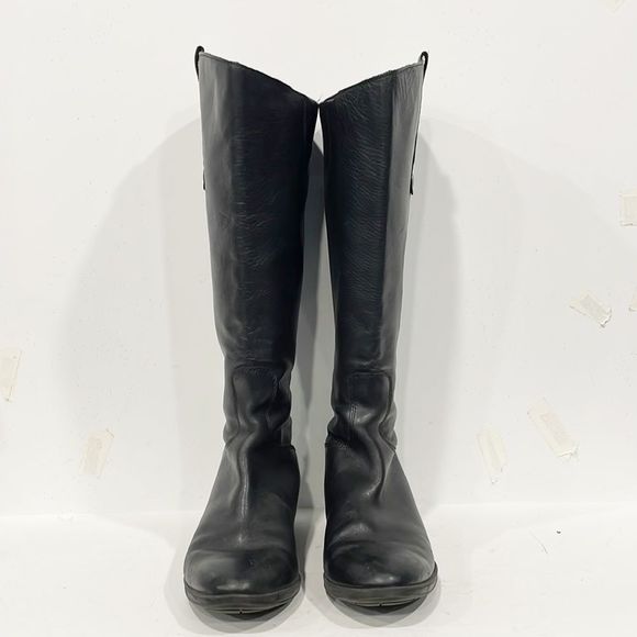 SAM EDELMAN Genuine Leather Wide Calf Penny2 Riding Boots Women’s Sz 8.5W Black - Picture 2 of 15